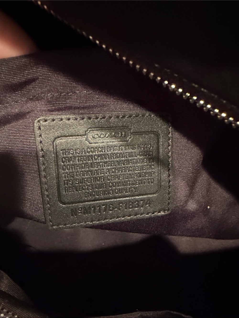 Coach Black Leather Diaper Bag - Picture 10 of 10